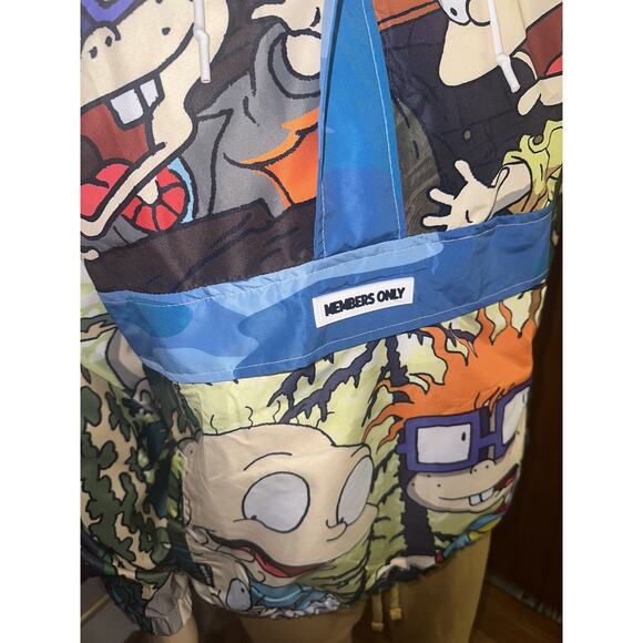 Members Only Nickelodeon Rugrats 1/2 Zip Pullover Windbreaker Mens Sz Small Y2K - Picture 13 of 14